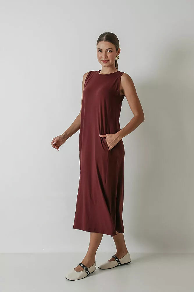 Vestido Visco Regata