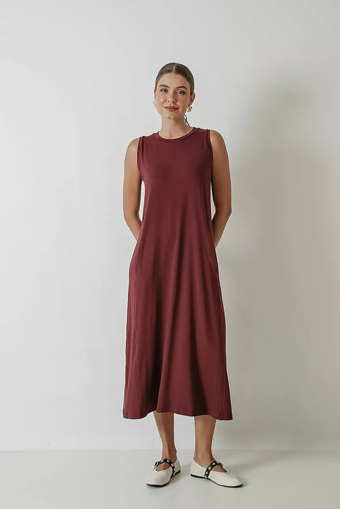 Vestido Visco Regata